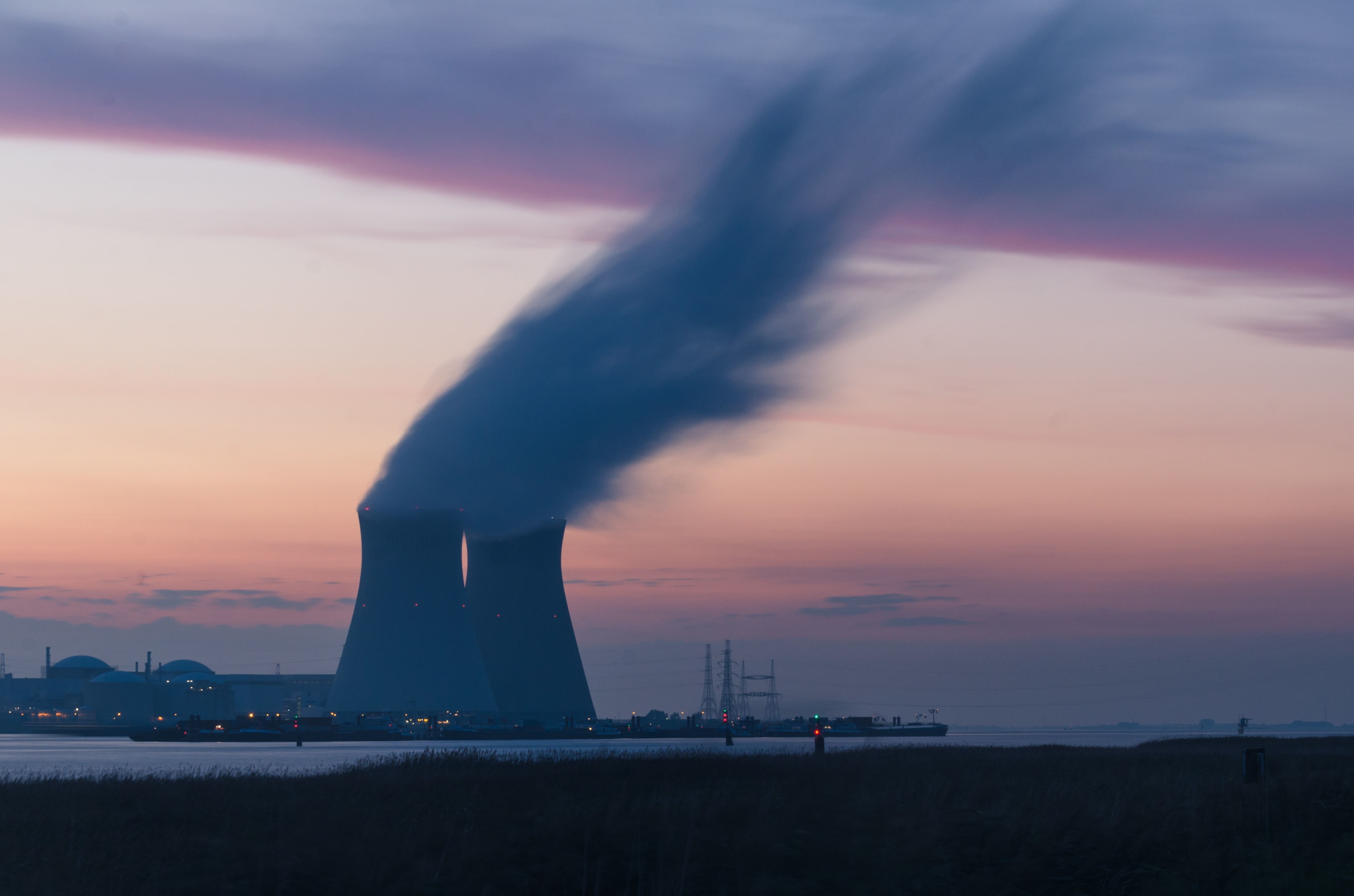 Nuclear powerplant in Belgium. Nuclear energy's contribution to global power generation is expected to be about 8.5% by 2050.